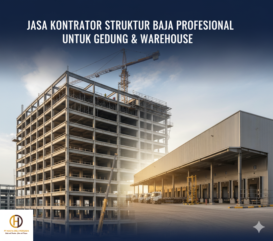 Jasa Kontraktor Struktur Baja Profesional untuk Gedung & Warehouse | HDP