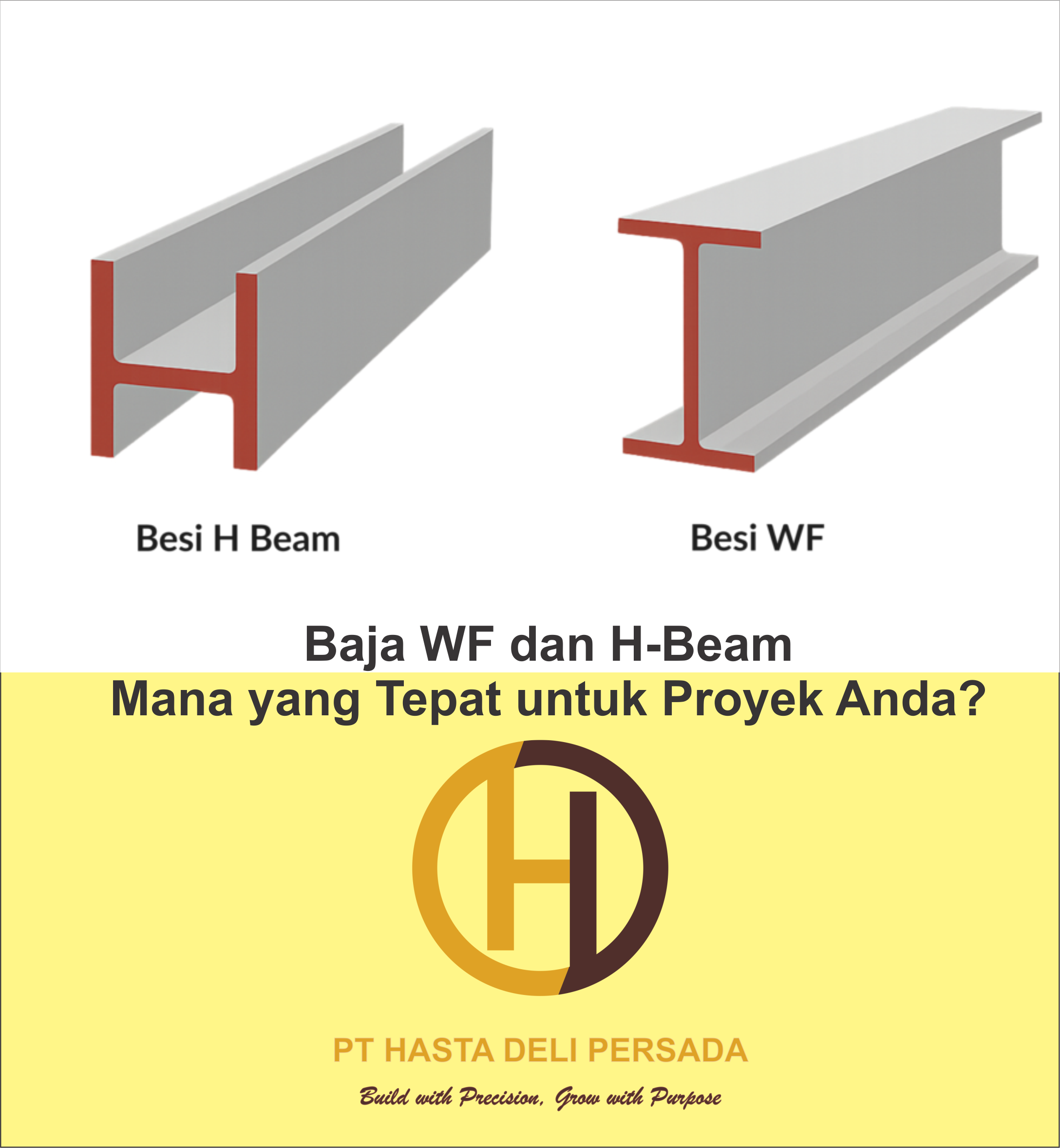 Perbedaan Baja WF dan H-Beam: Mana yang Tepat untuk Proyek Anda?