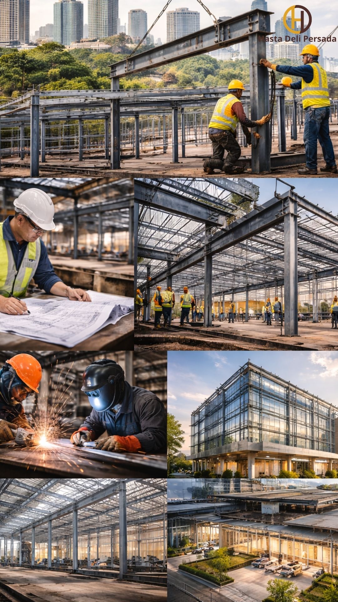 Konstruksi Baja Efisien untuk Kebutuhan Bangunan Modern | HDP